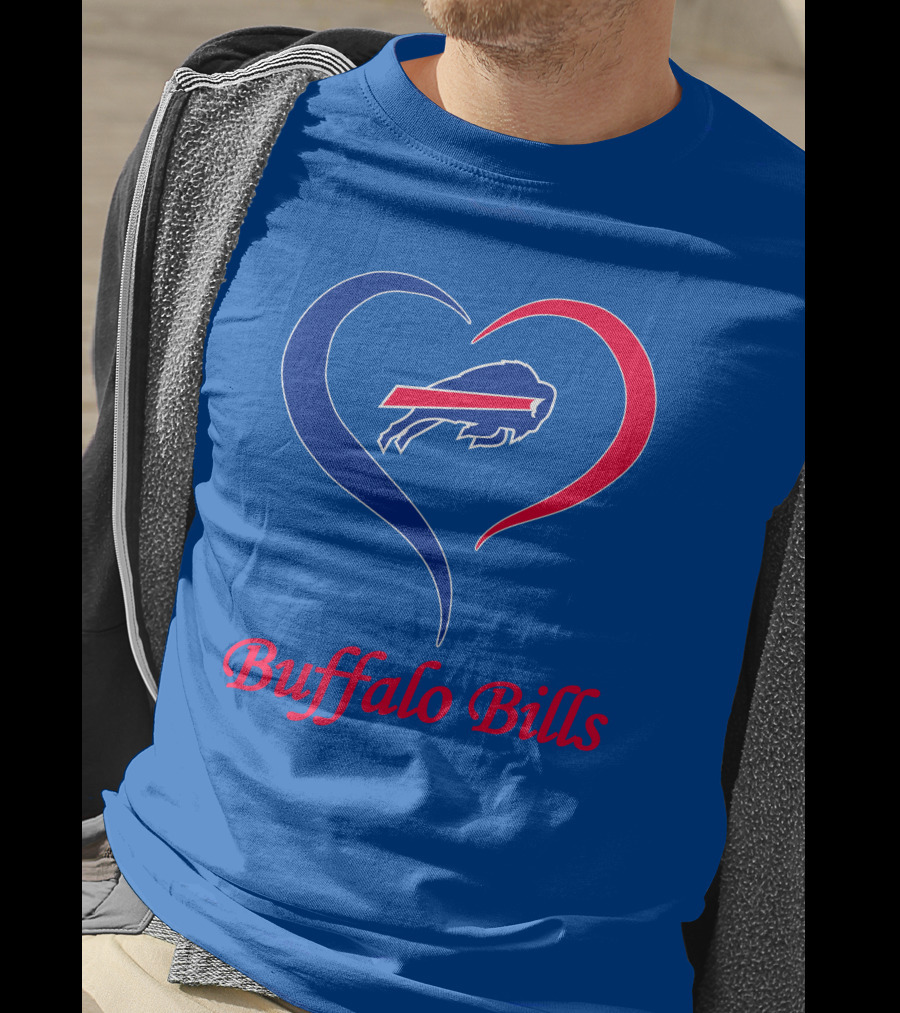 Buffalo Bills Heart Logo Fan Spirit T-Shirt