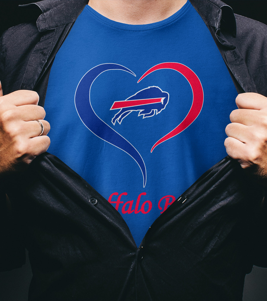 Buffalo Bills Heart Logo Fan Spirit T-Shirt