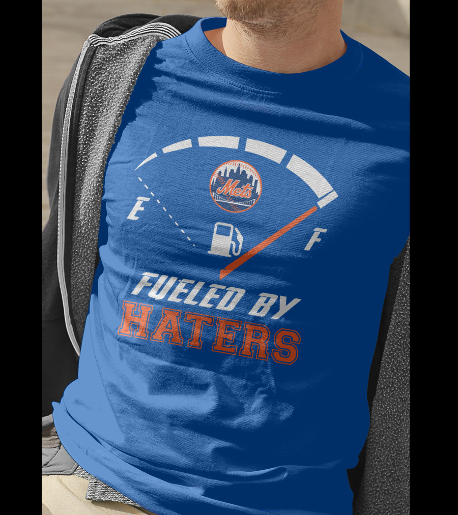 New York Mets Fueled By Haters Fuel Gauge T-Shirt