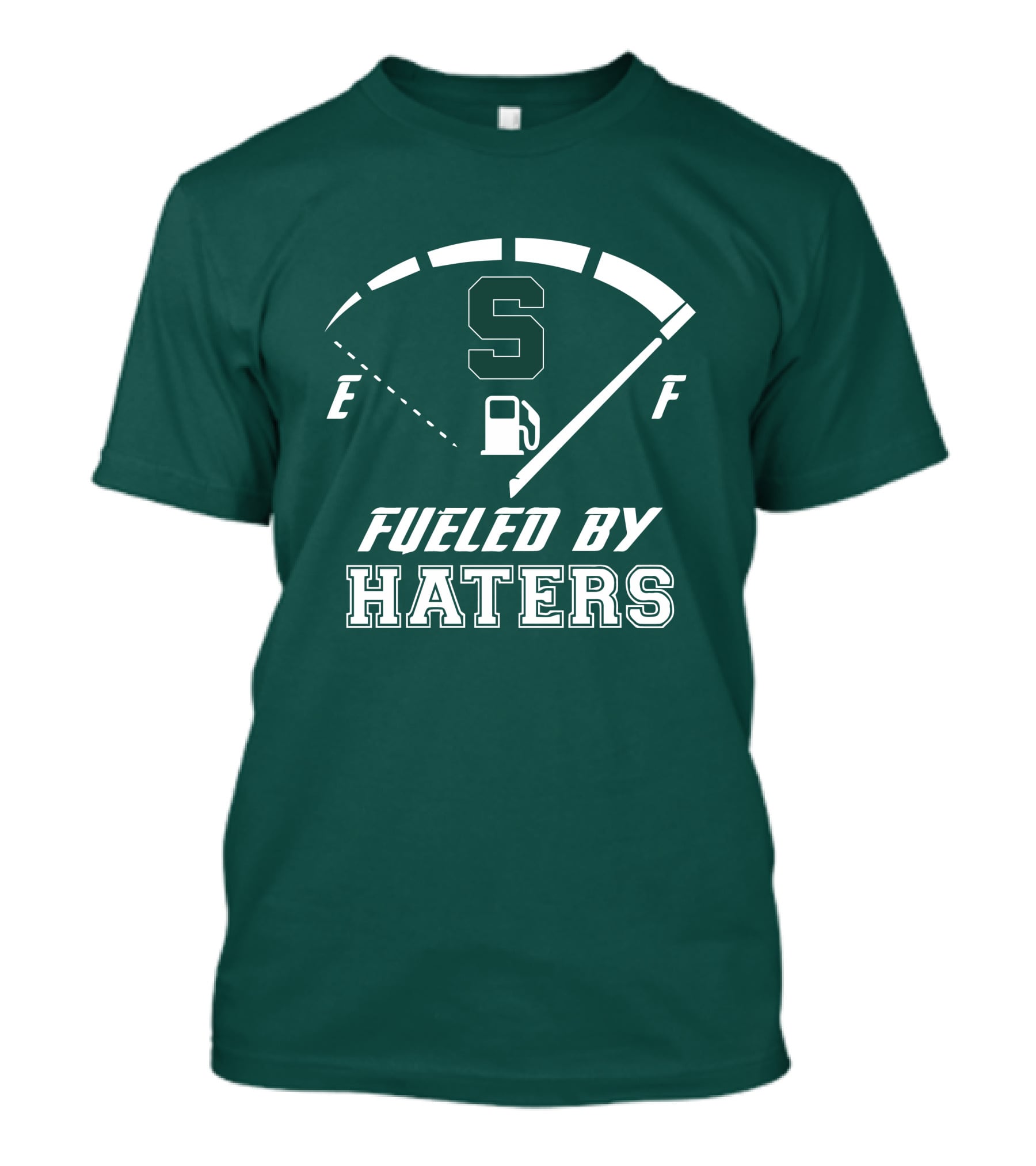 Fueled By Haters Michigan State S Icon Fuel Gauge T-Shirt
