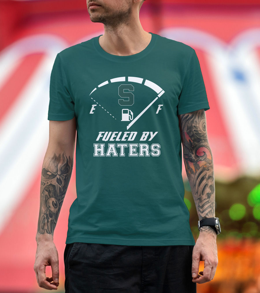 Fueled By Haters Michigan State S Icon Fuel Gauge T-Shirt