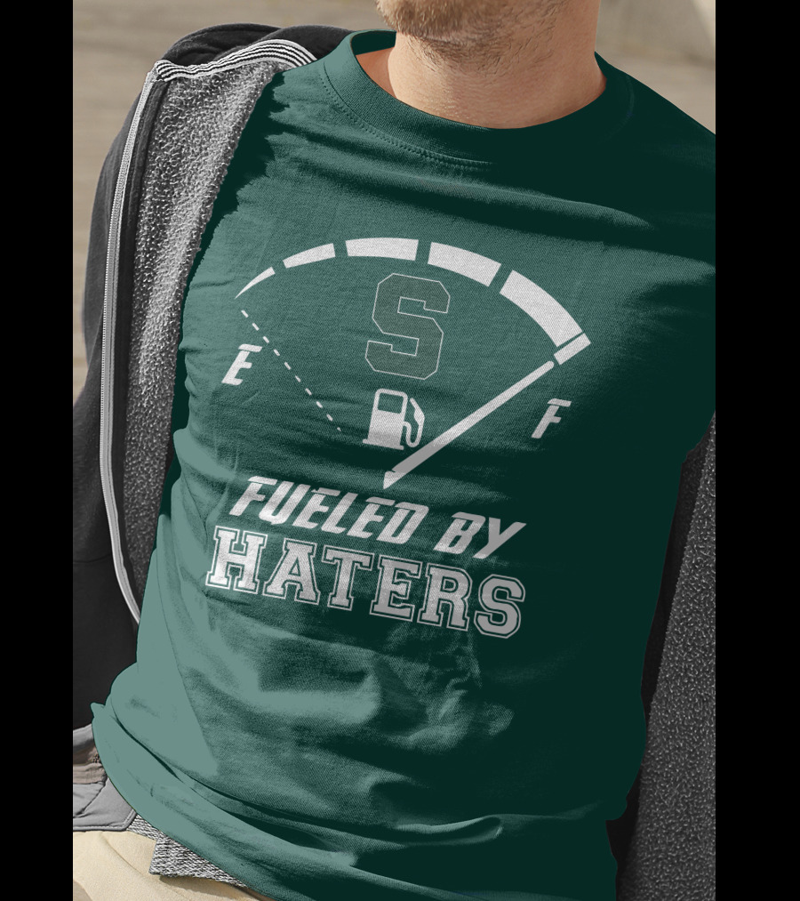 Fueled By Haters Michigan State S Icon Fuel Gauge T-Shirt