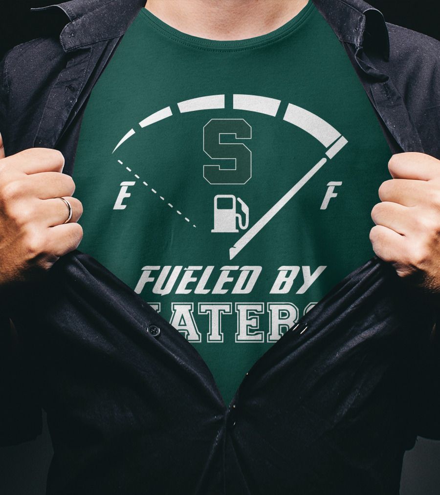 Fueled By Haters Michigan State S Icon Fuel Gauge T-Shirt