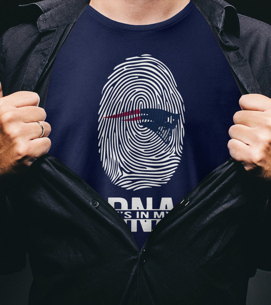 New England Patriots It's In My DNA Fingerprint T-Shirt