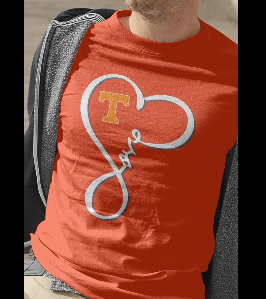 Heart-Shaped Love Tennessee Volunteers T-Shirt