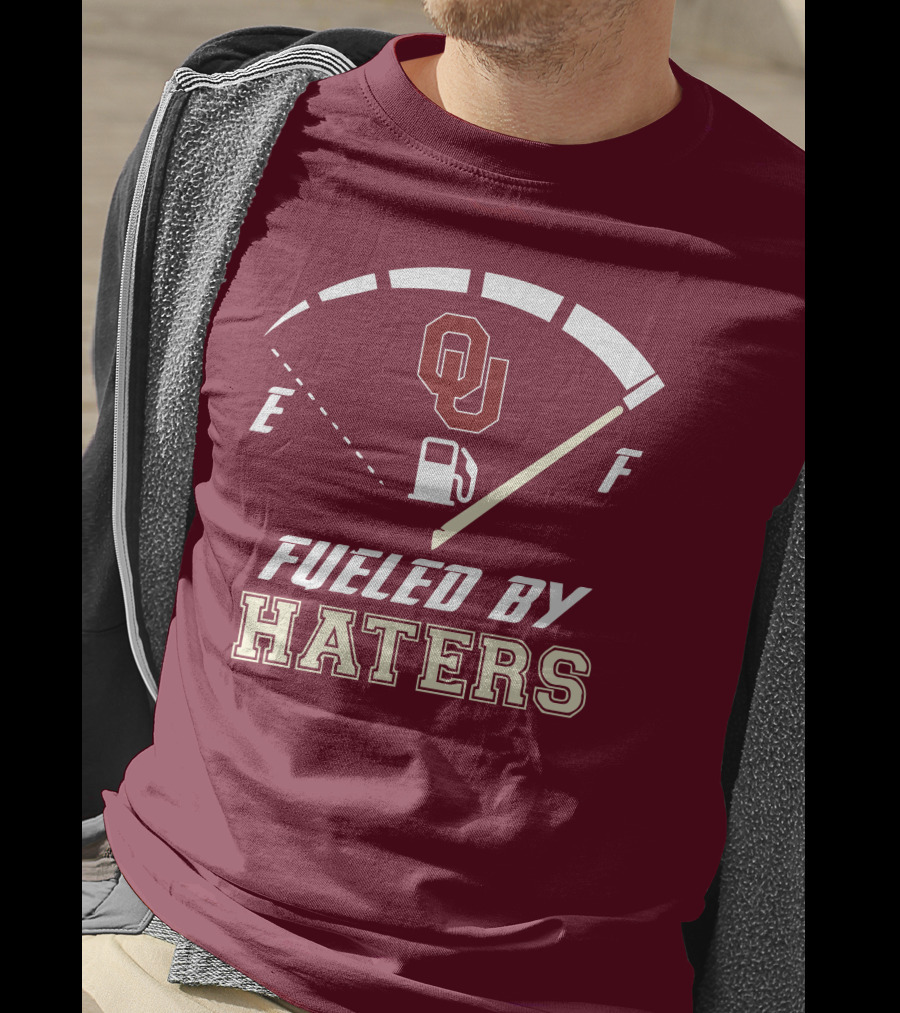 Oklahoma Sooners Fueled By Haters Energy Meter OU T-Shirt