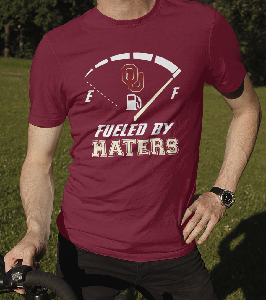 Oklahoma Sooners Fueled By Haters Energy Meter OU T-Shirt