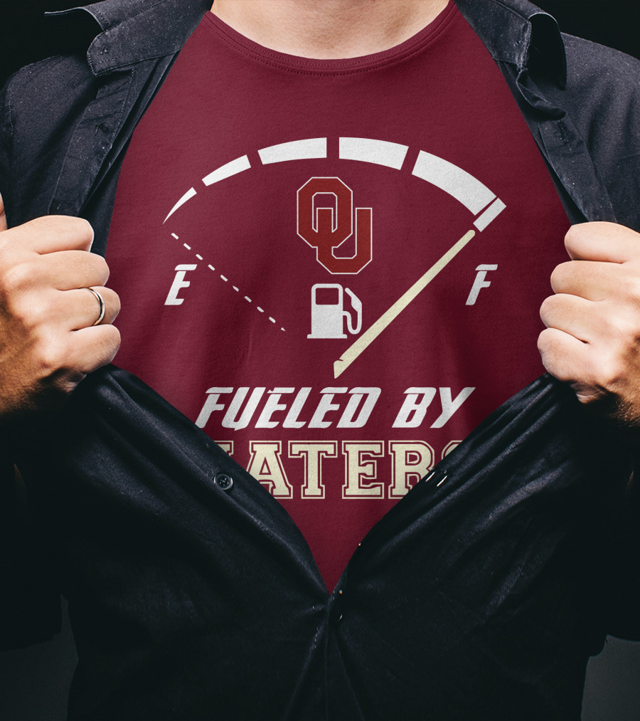 Oklahoma Sooners Fueled By Haters Energy Meter OU T-Shirt