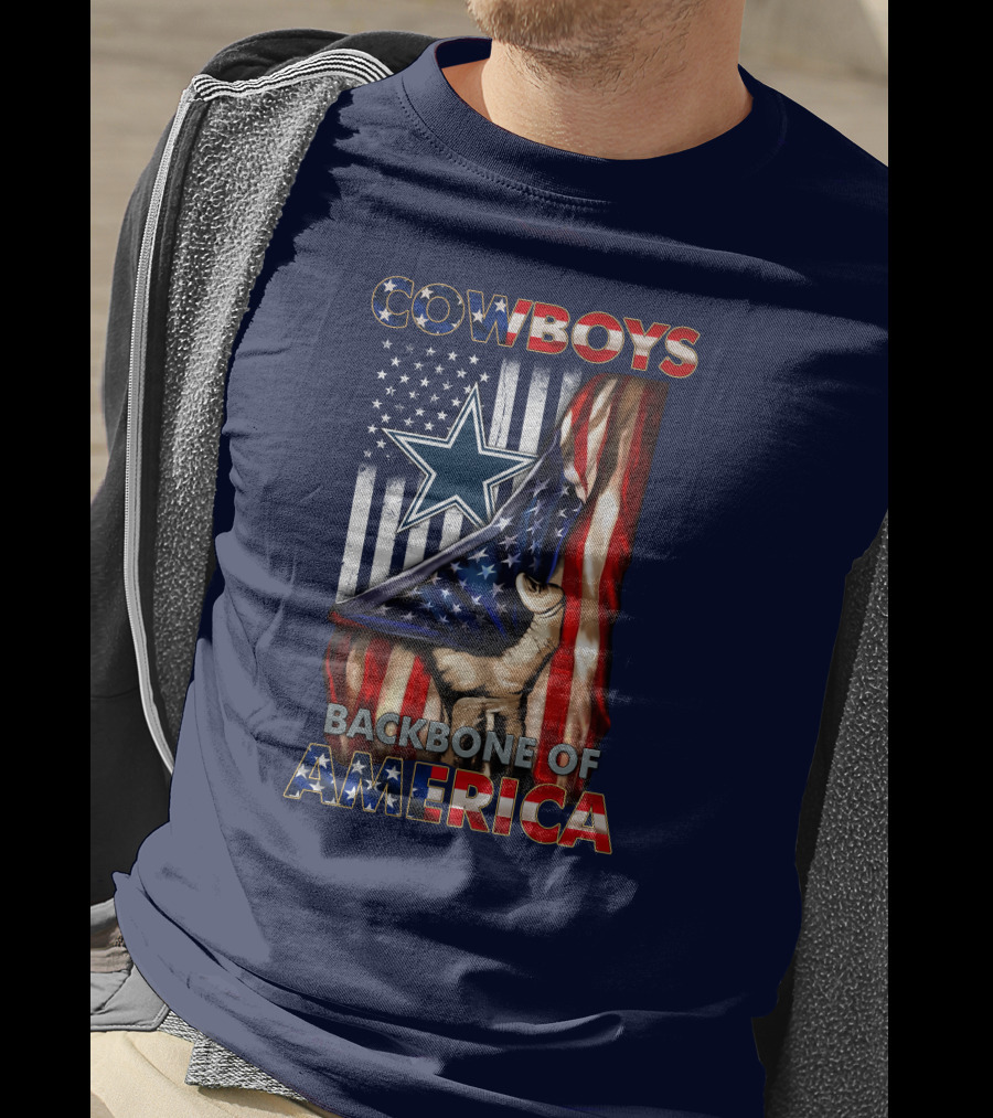 Cowboys Backbone Of America Star And Stripes Patriots T-Shirt