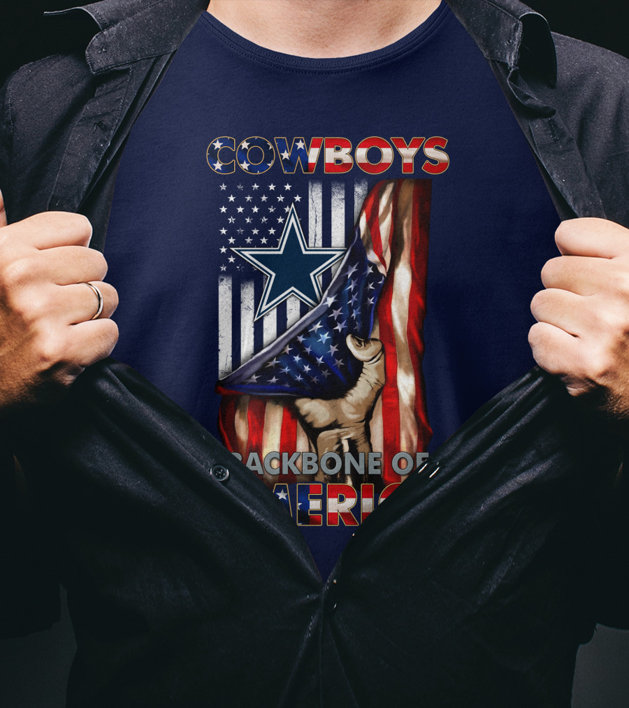 Cowboys Backbone Of America Star And Stripes Patriots T-Shirt