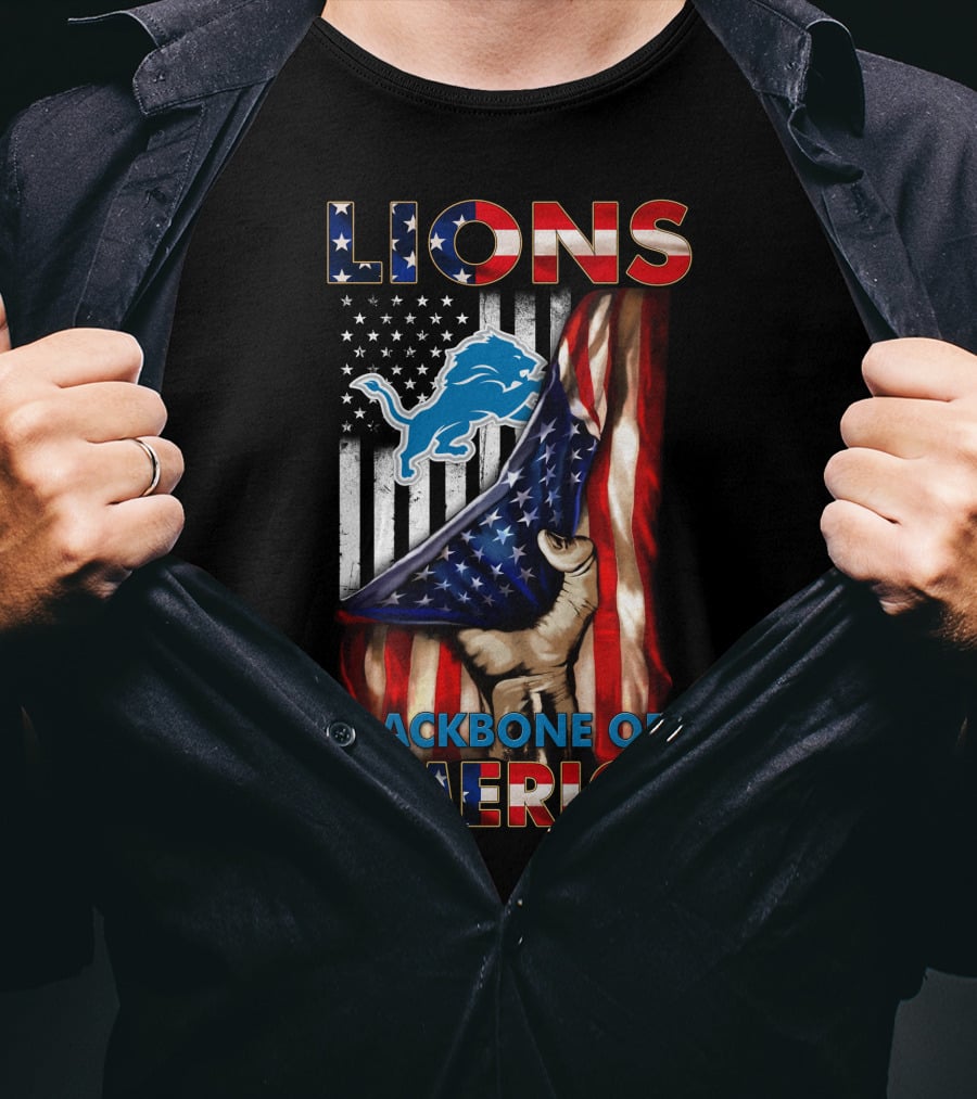 Lions Backbone Of America Detroit T-Shirt