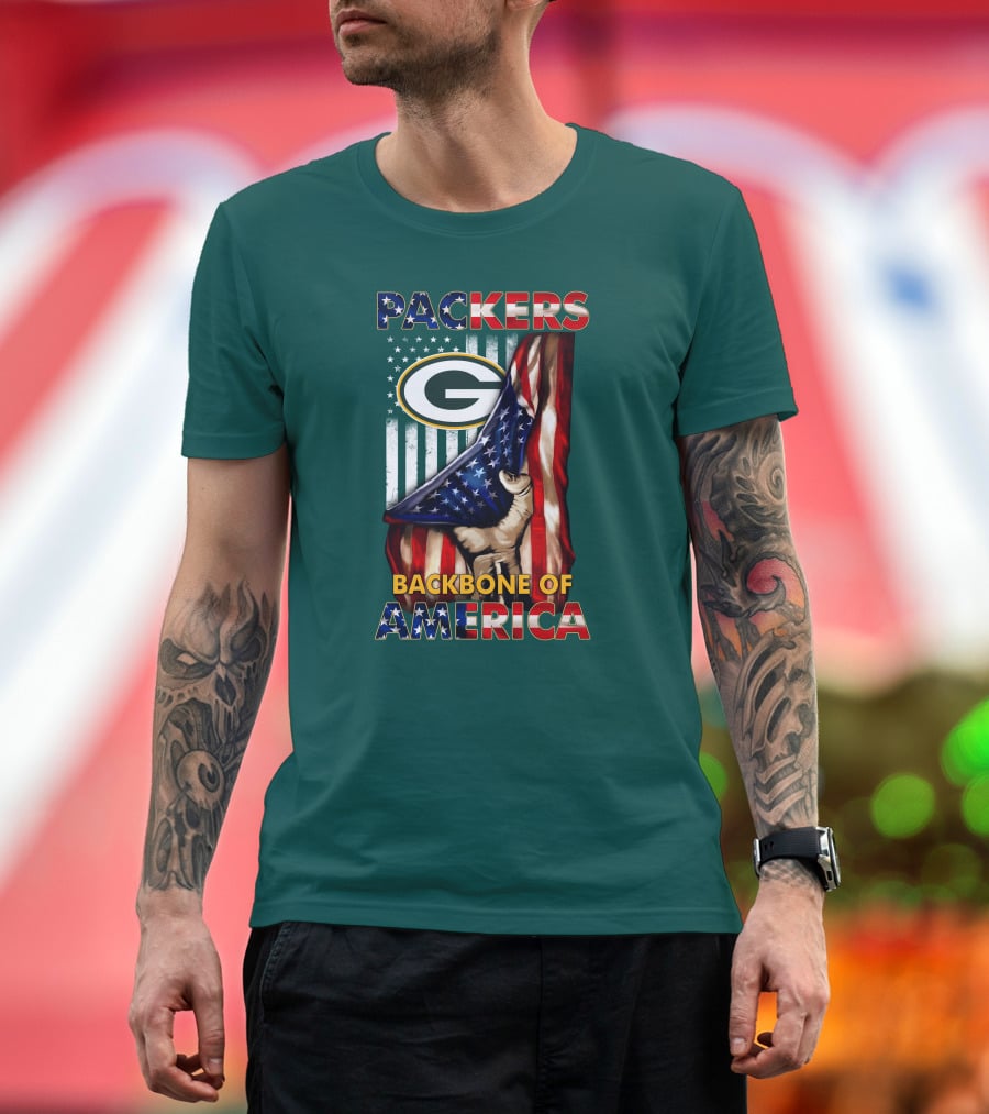 Packers Backbone Of America Green Bay T-Shirt