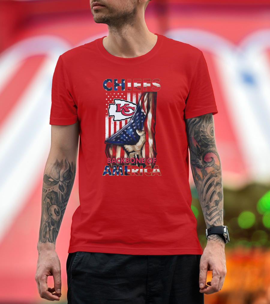 Chiefs Kc Backbone Of America T-Shirt