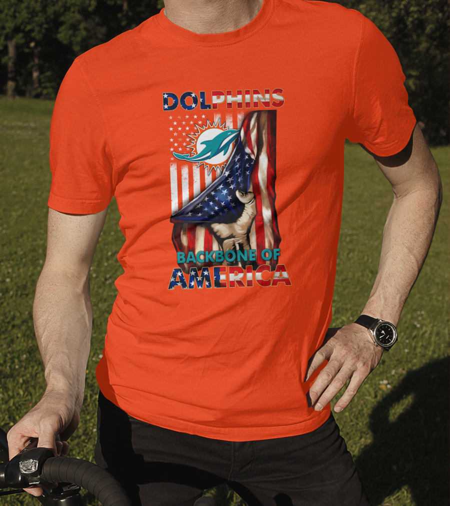 Dolphins Backbone Of America Miami T-Shirt