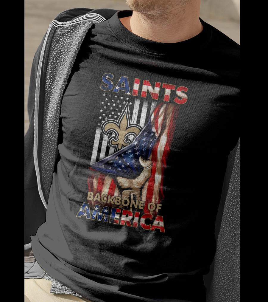 Saints Backbone Of America New Orleans Patriotic Edition T-Shirt