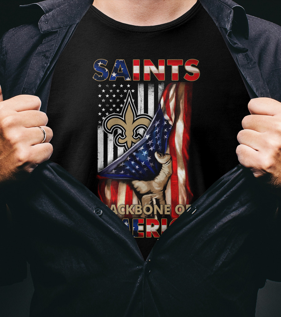 Saints Backbone Of America New Orleans Patriotic Edition T-Shirt