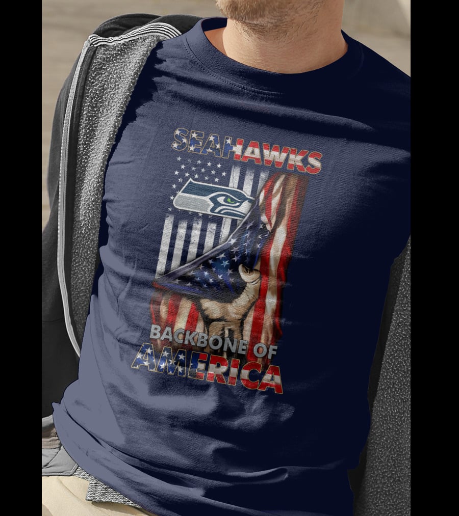 Seattle Seahawks Backbone Of America T-Shirt