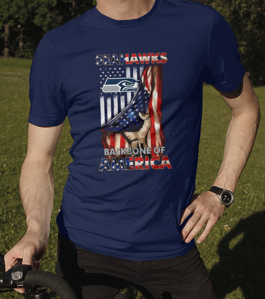 Seattle Seahawks Backbone Of America T-Shirt