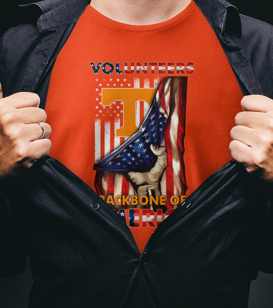 Tennessee Volunteers Backbone Of America Patriotic T-Shirt