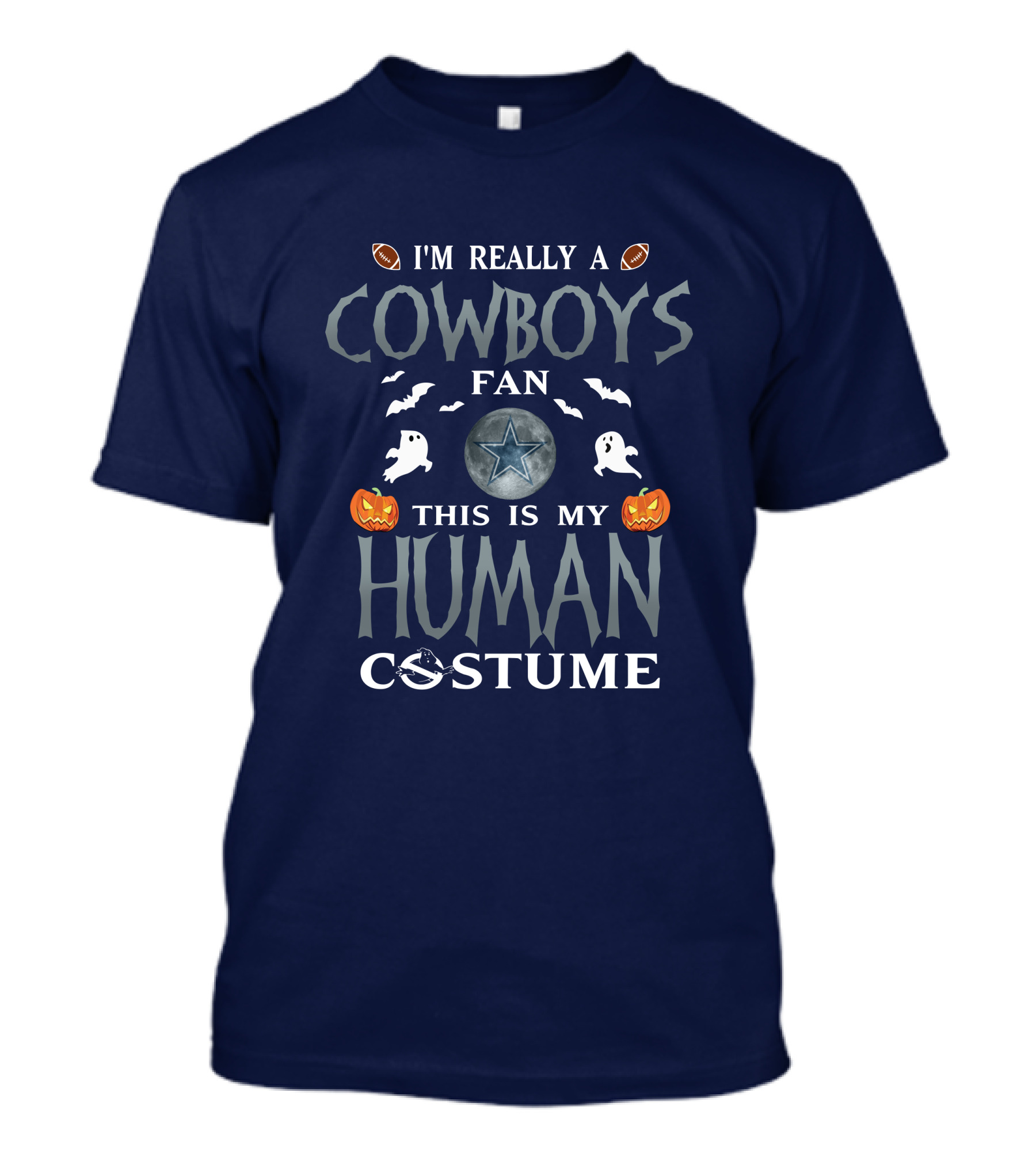 I'm Really A Cowboys Fan This Is My Human Costume T-Shirt