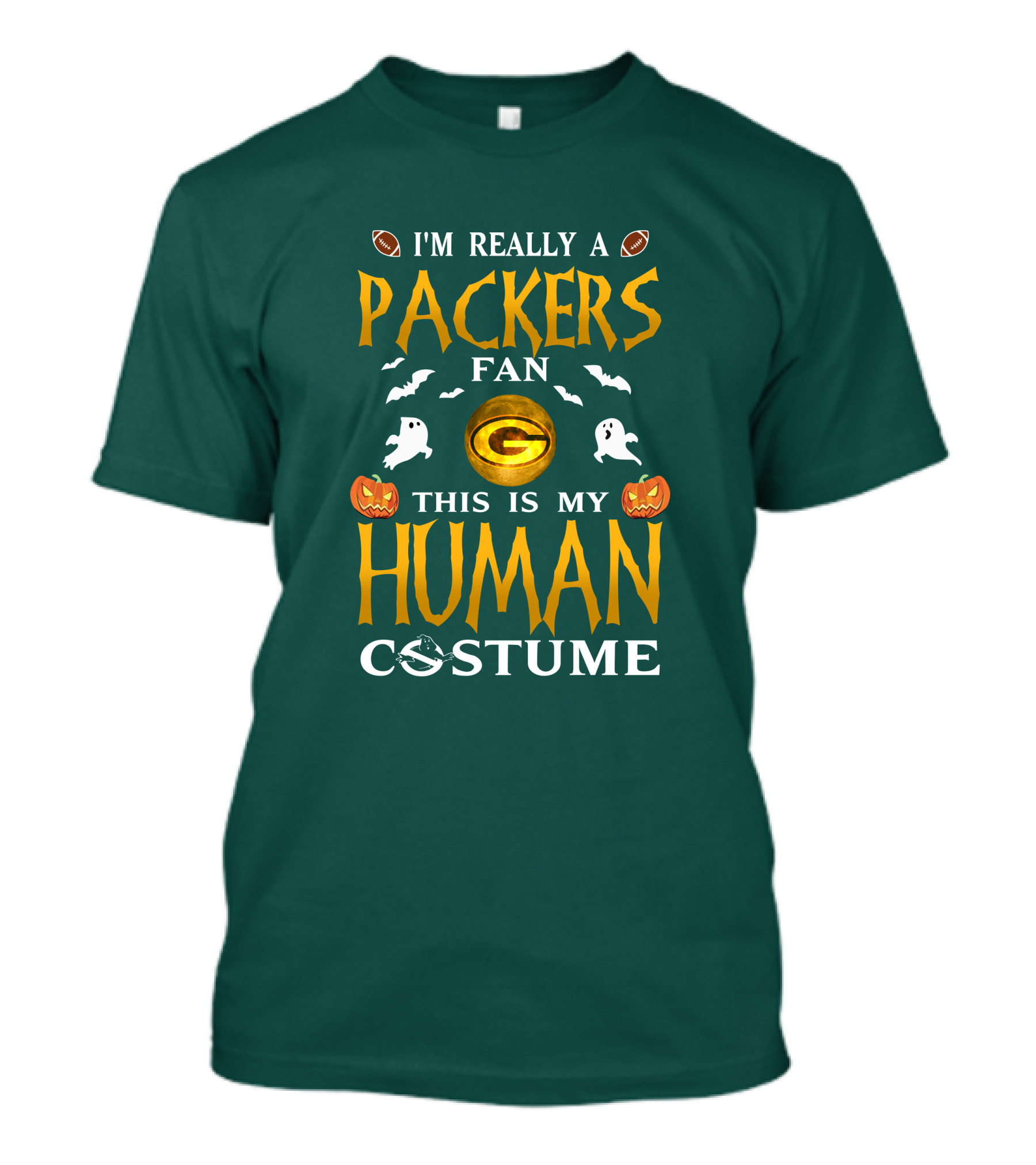 I'm Really A Packers Fan This Is My Human Costume T-Shirt