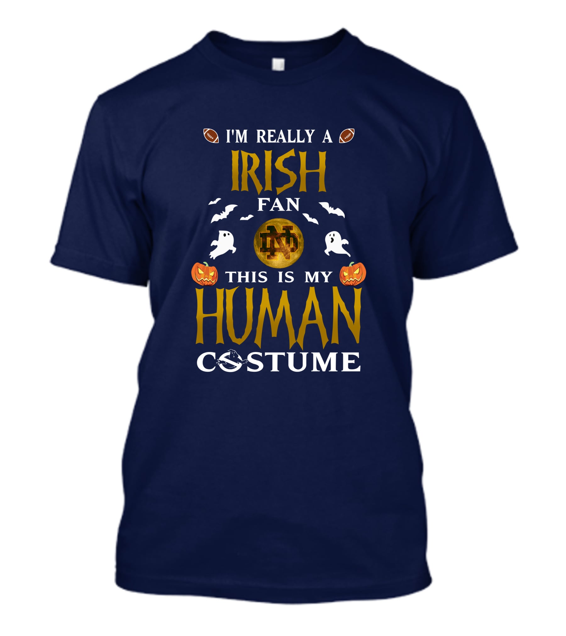 I'm Really A Irish Fan ND This Is My Human Costume T-Shirt