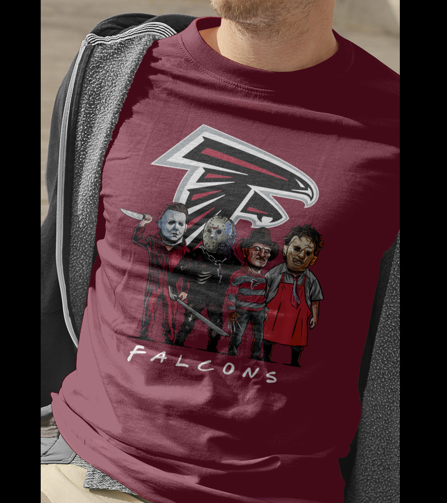 Atlanta Falcons The Slasher Squad Halloween Teams T-Shirt