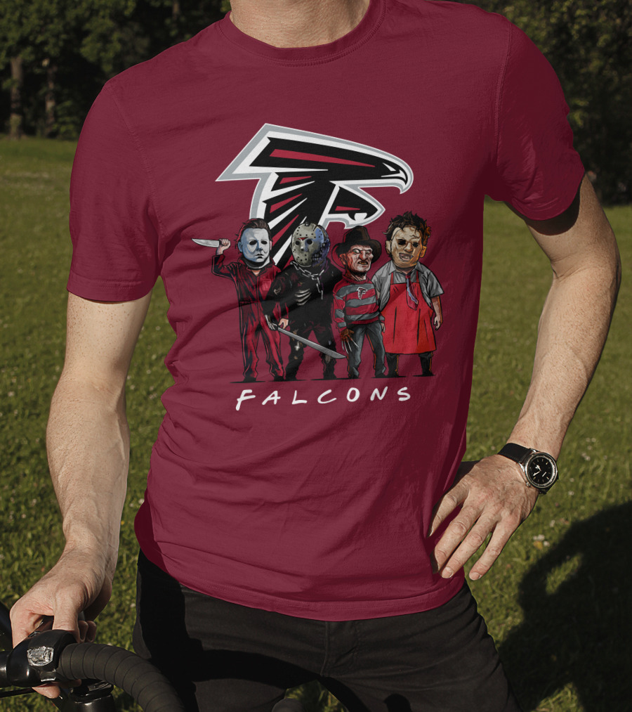 Atlanta Falcons The Slasher Squad Halloween Teams T-Shirt