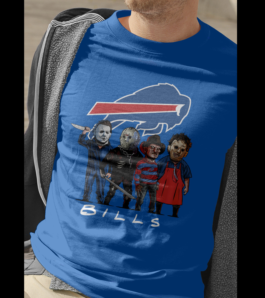 Buffalo Bills Halloween The Slasher Squad Teams Bills T-Shirt