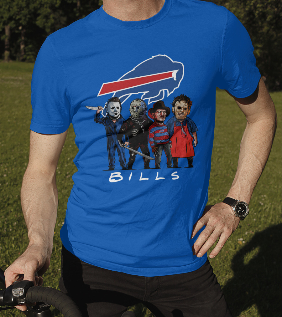 Buffalo Bills Halloween The Slasher Squad Teams Bills T-Shirt