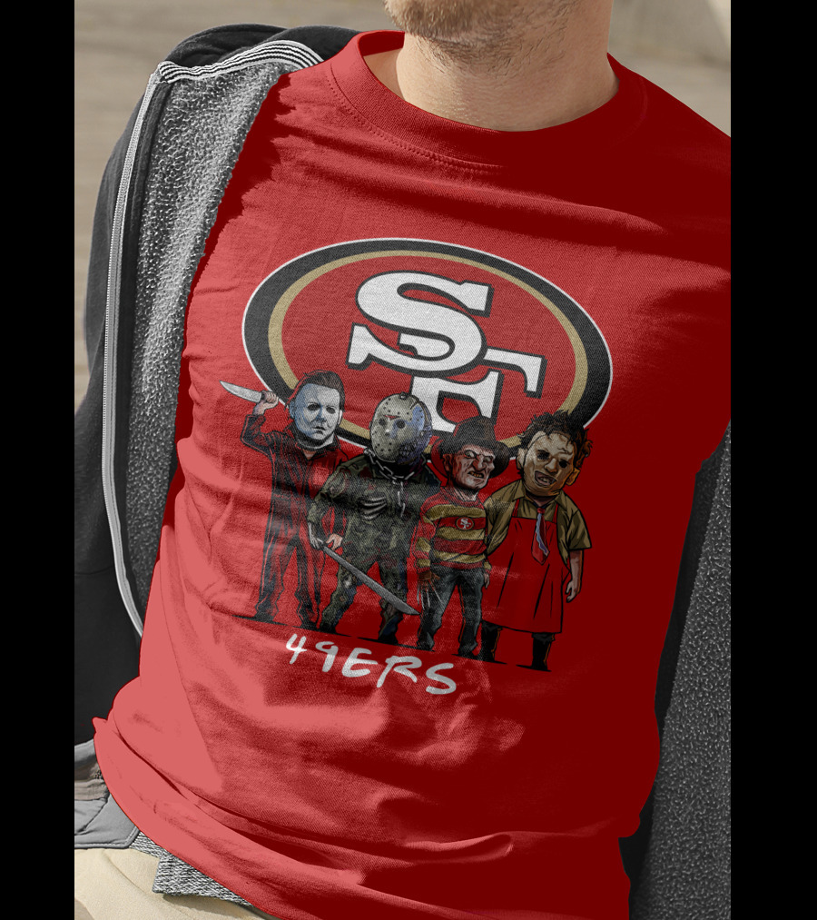 San Francisco 49ers Halloween Slasher Squad Icons 49ers T-Shirt