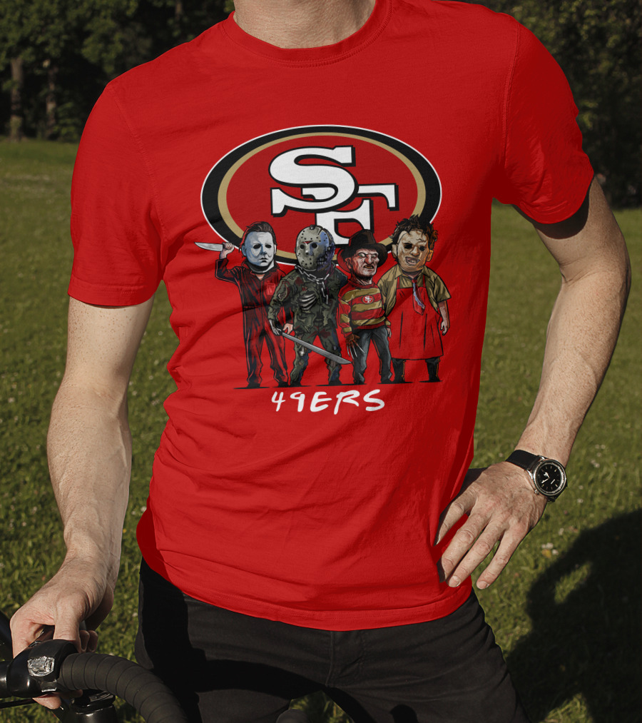 San Francisco 49ers Halloween Slasher Squad Icons 49ers T-Shirt