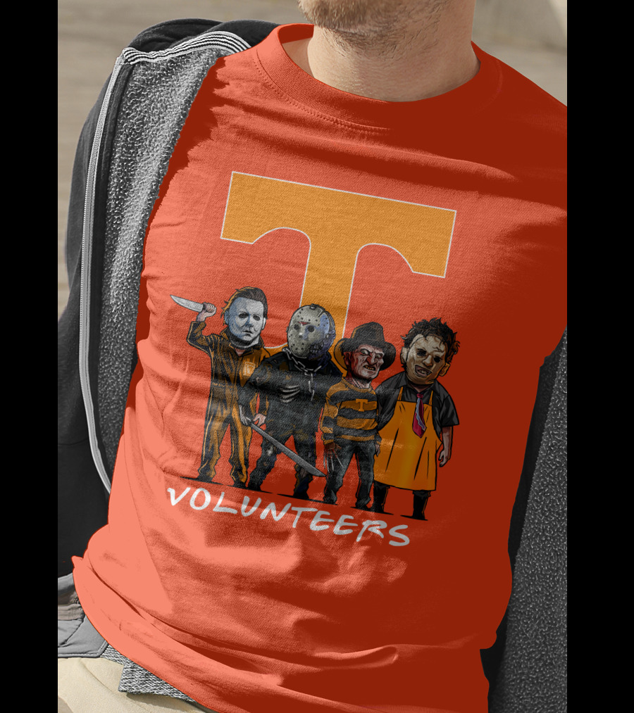 Tennessee Volunteers Halloween Horror Icons Squad T-Shirt