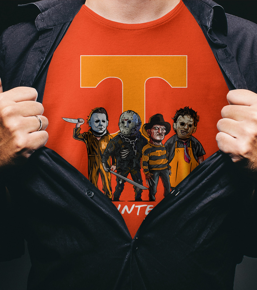 Tennessee Volunteers Halloween Horror Icons Squad T-Shirt