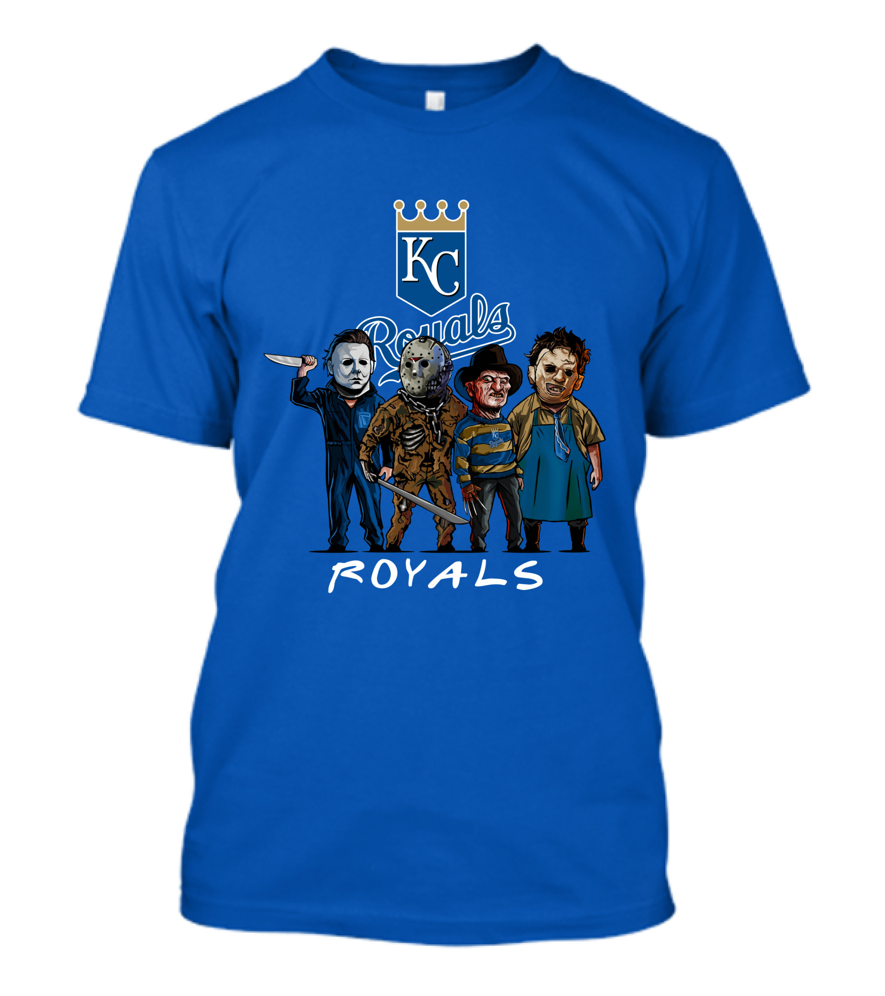 Kansas City Royals Halloween Horror Icons Team Squad T-Shirt