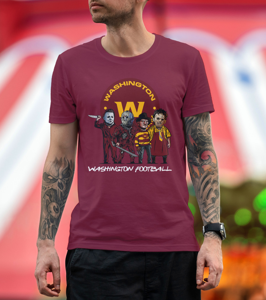 Washington Football Team Halloween The Slasher Squad Characters T-Shirt
