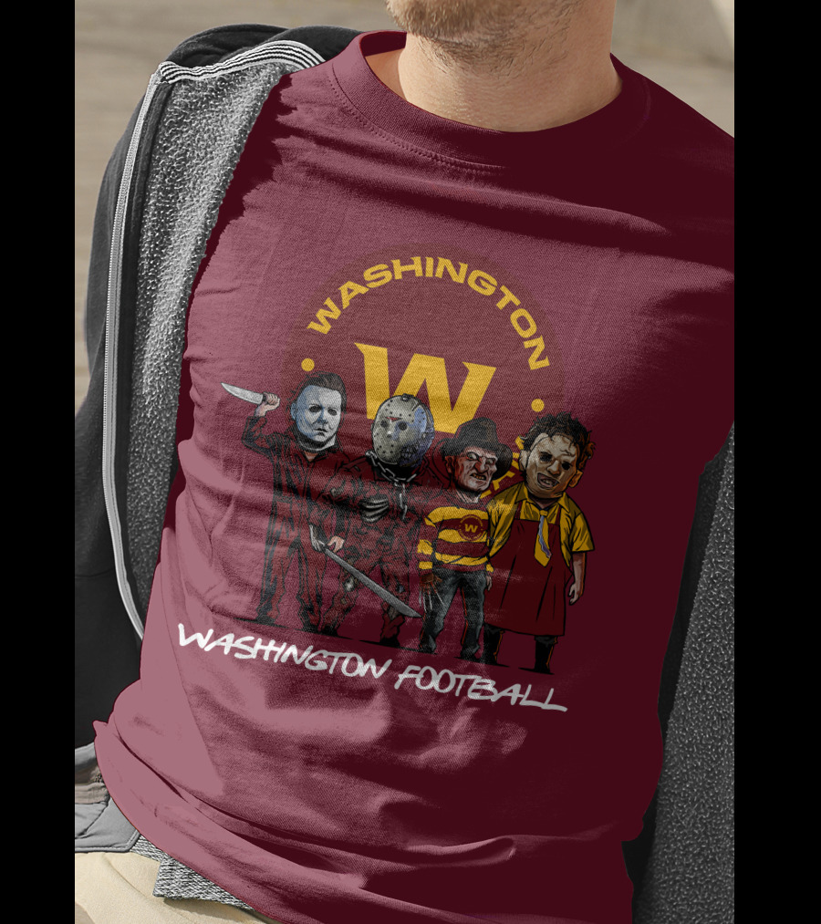 Washington Football Team Halloween The Slasher Squad Characters T-Shirt