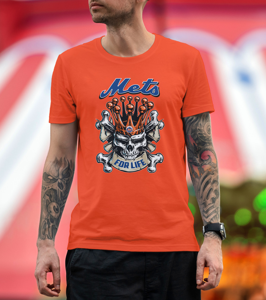 Mets Skull King For Life T-Shirt