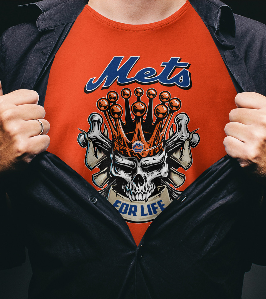 Mets Skull King For Life T-Shirt