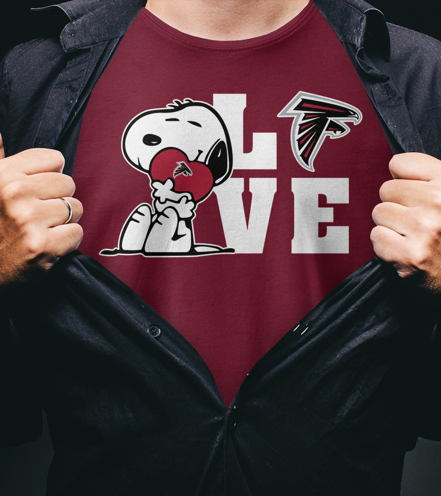 Snoopy Atlanta Falcons Love T-Shirt