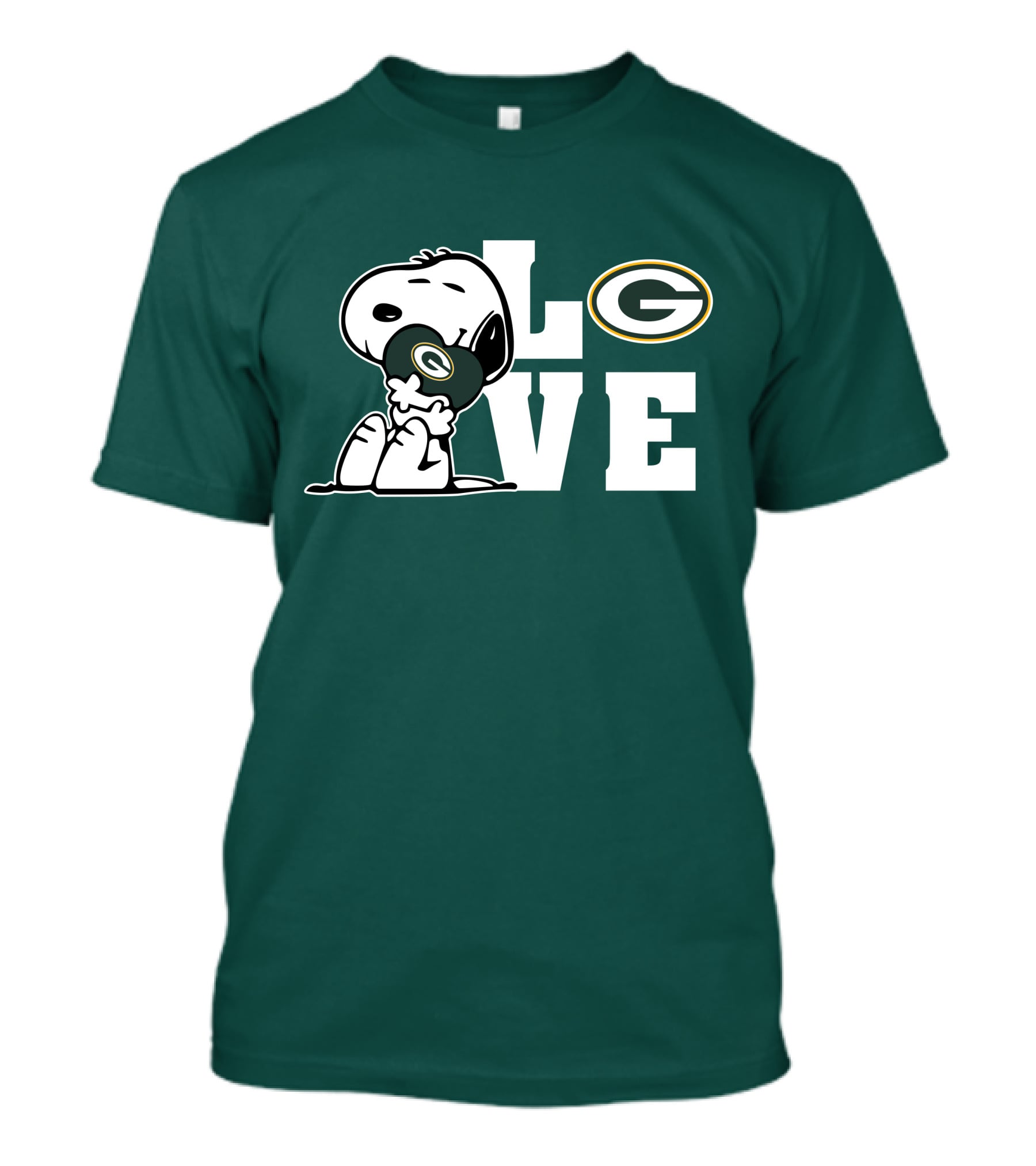 Snoopy Love Green Bay Packers T-Shirt