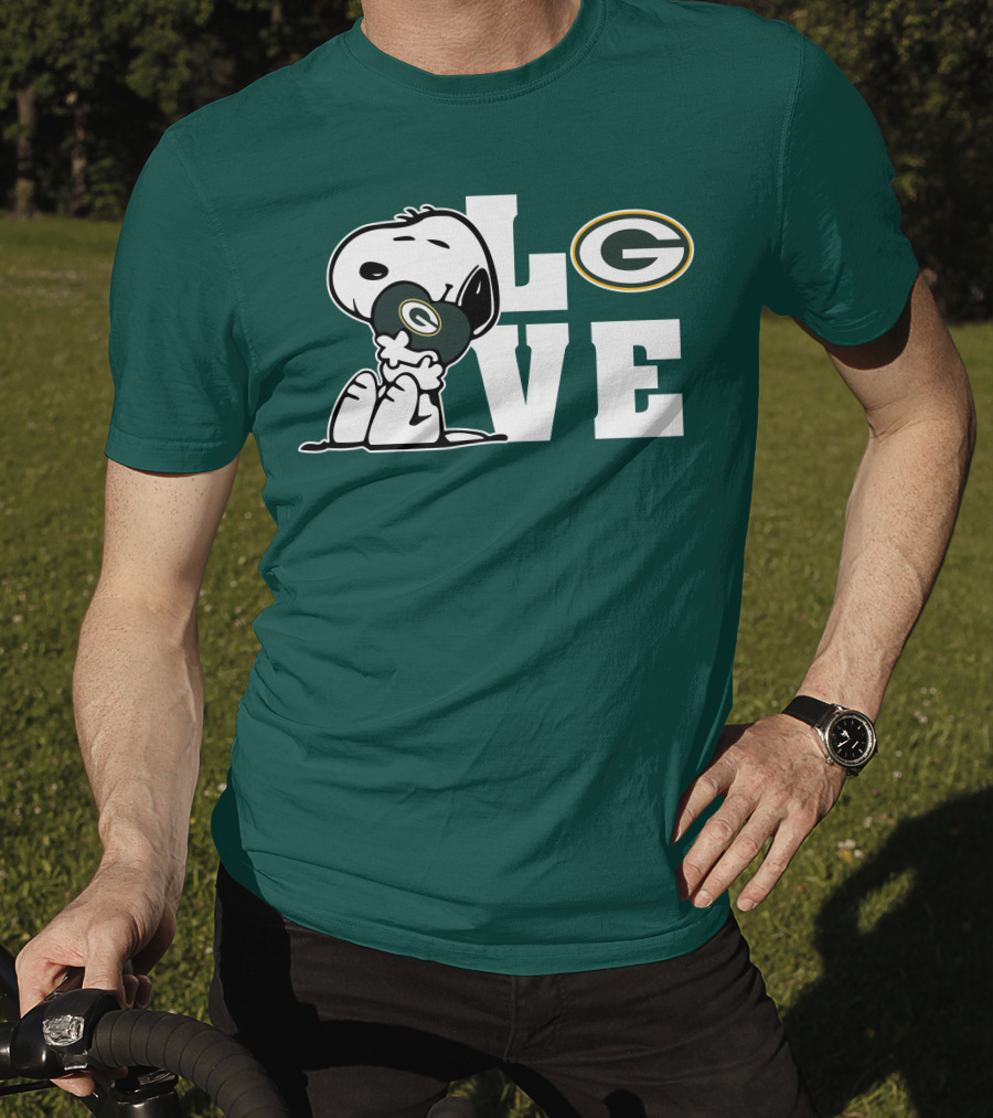 Snoopy Love Green Bay Packers T-Shirt