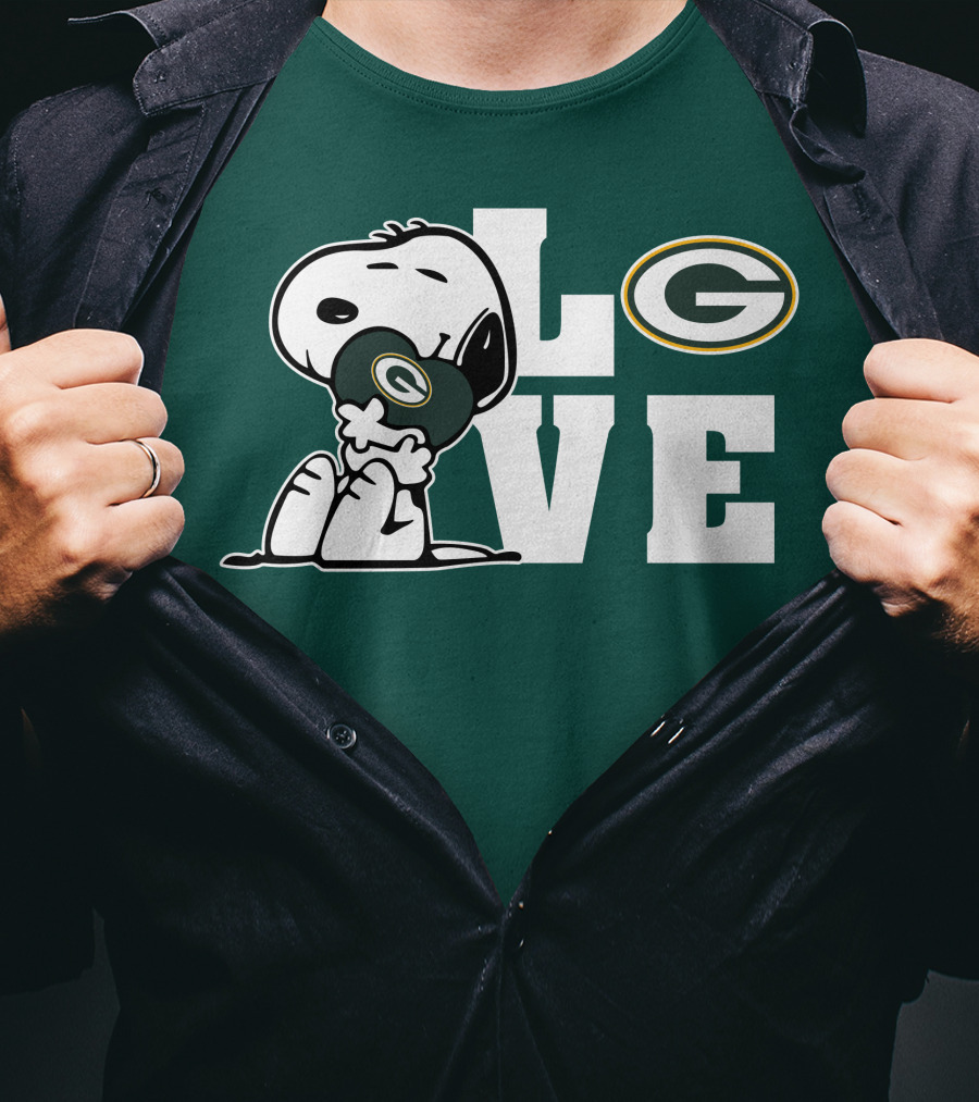 Snoopy Love Green Bay Packers T-Shirt