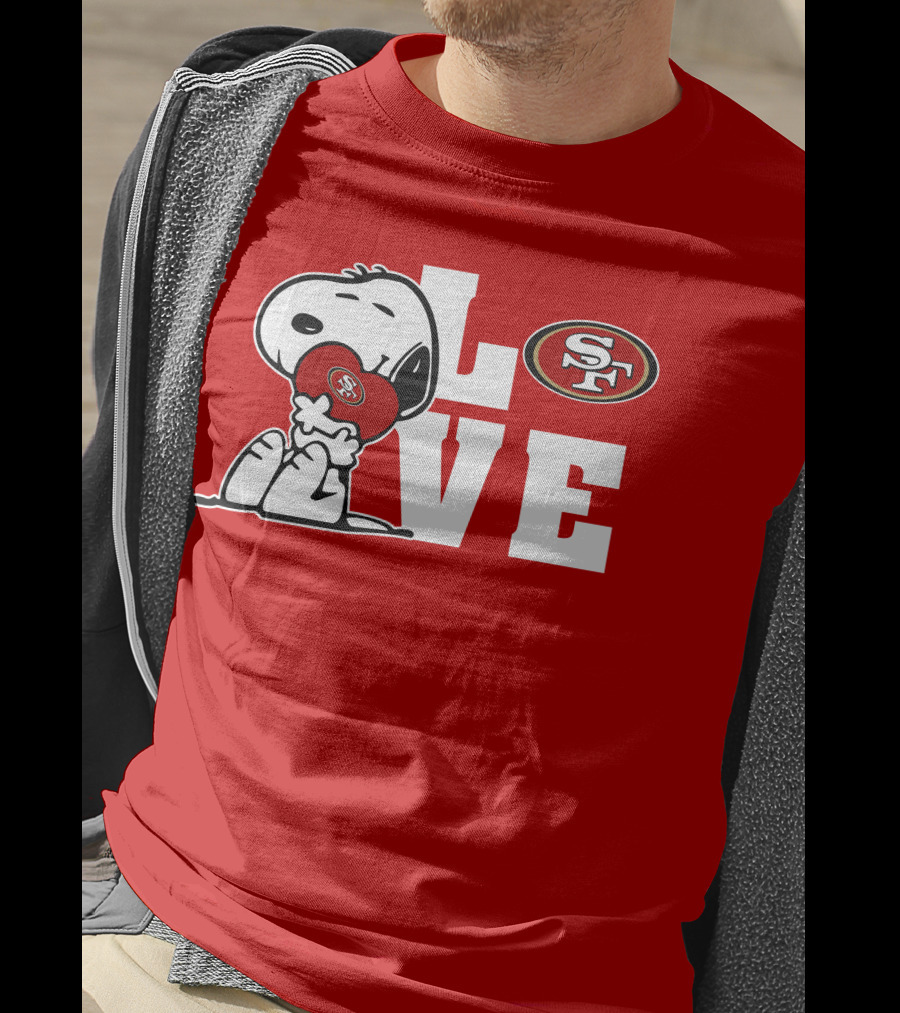 Snoopy Love San Francisco 49ers Sf T-Shirt