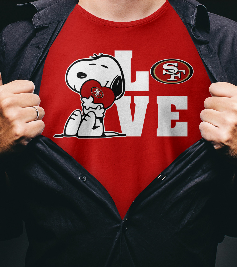 Snoopy Love San Francisco 49ers Sf T-Shirt