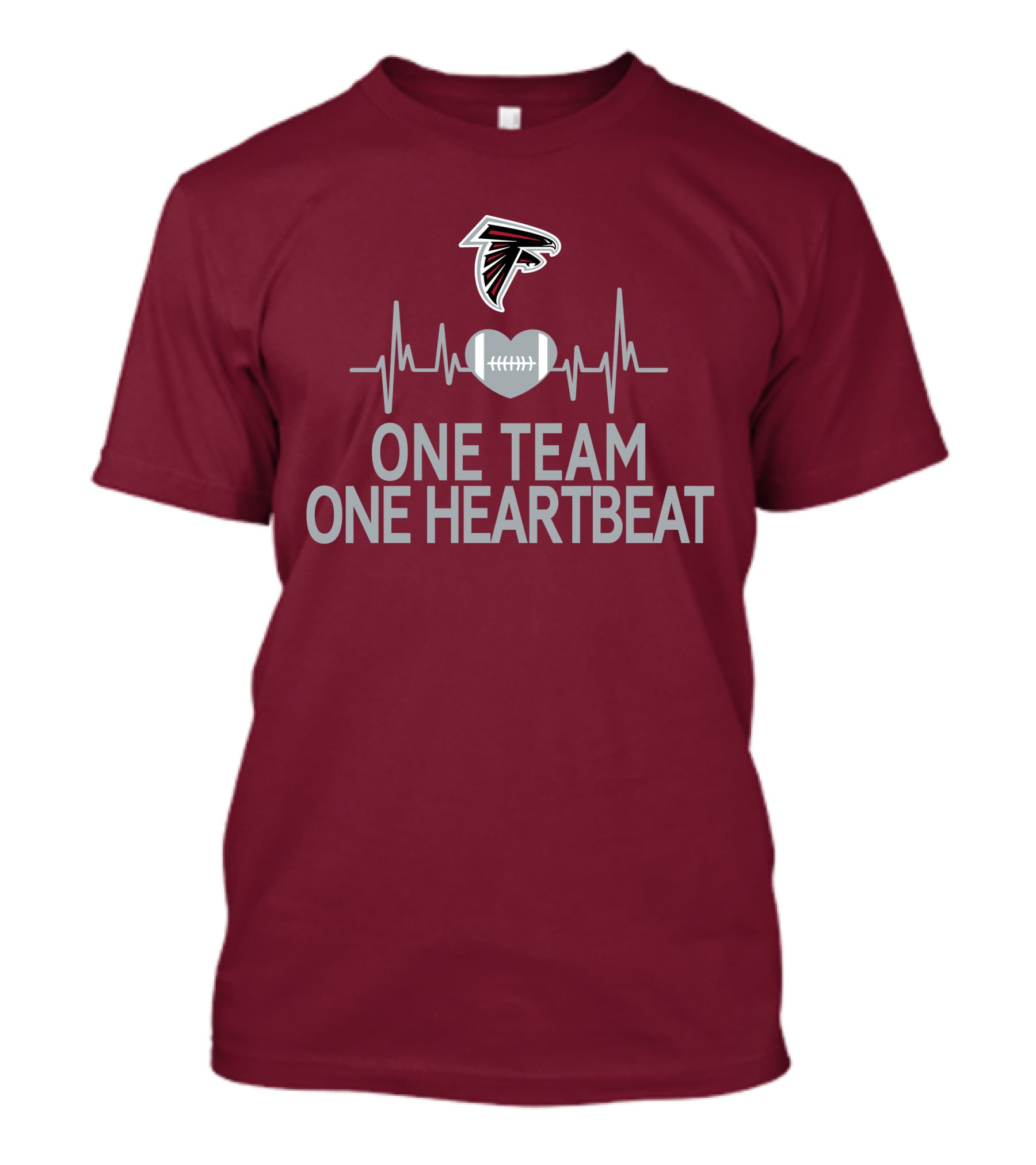 Atlanta Falcons One Team One Heartbeat Football Heartbeat T-Shirt