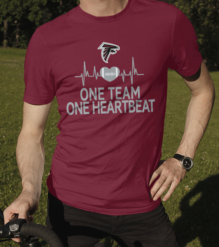 Atlanta Falcons One Team One Heartbeat Football Heartbeat T-Shirt