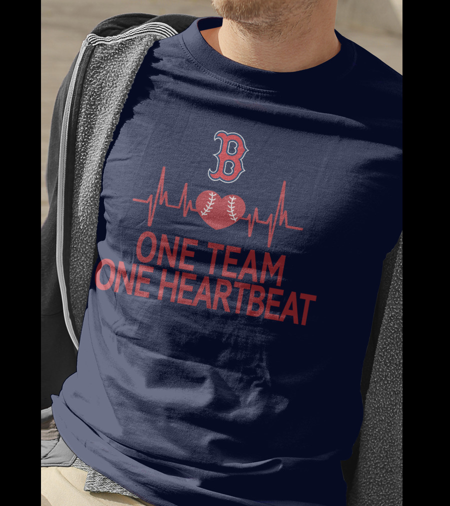 Boston Red Sox Heartbeat Unity Baseball T-Shirt