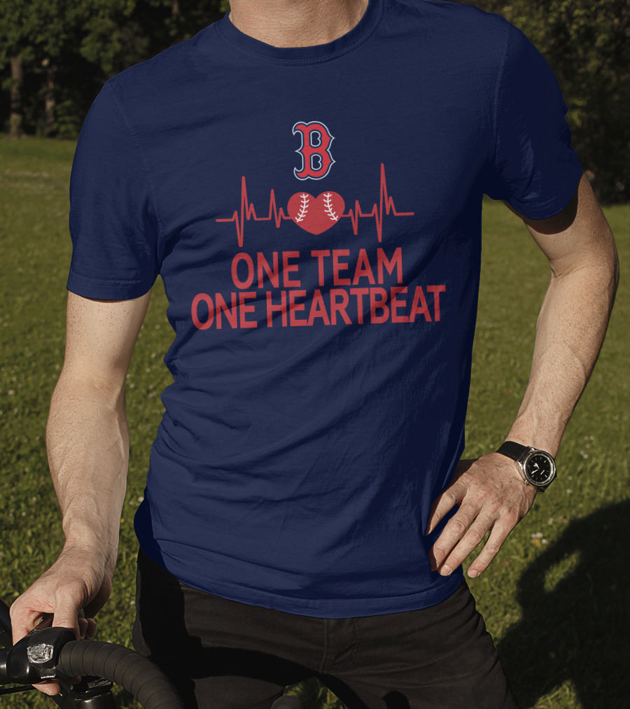 Boston Red Sox Heartbeat Unity Baseball T-Shirt