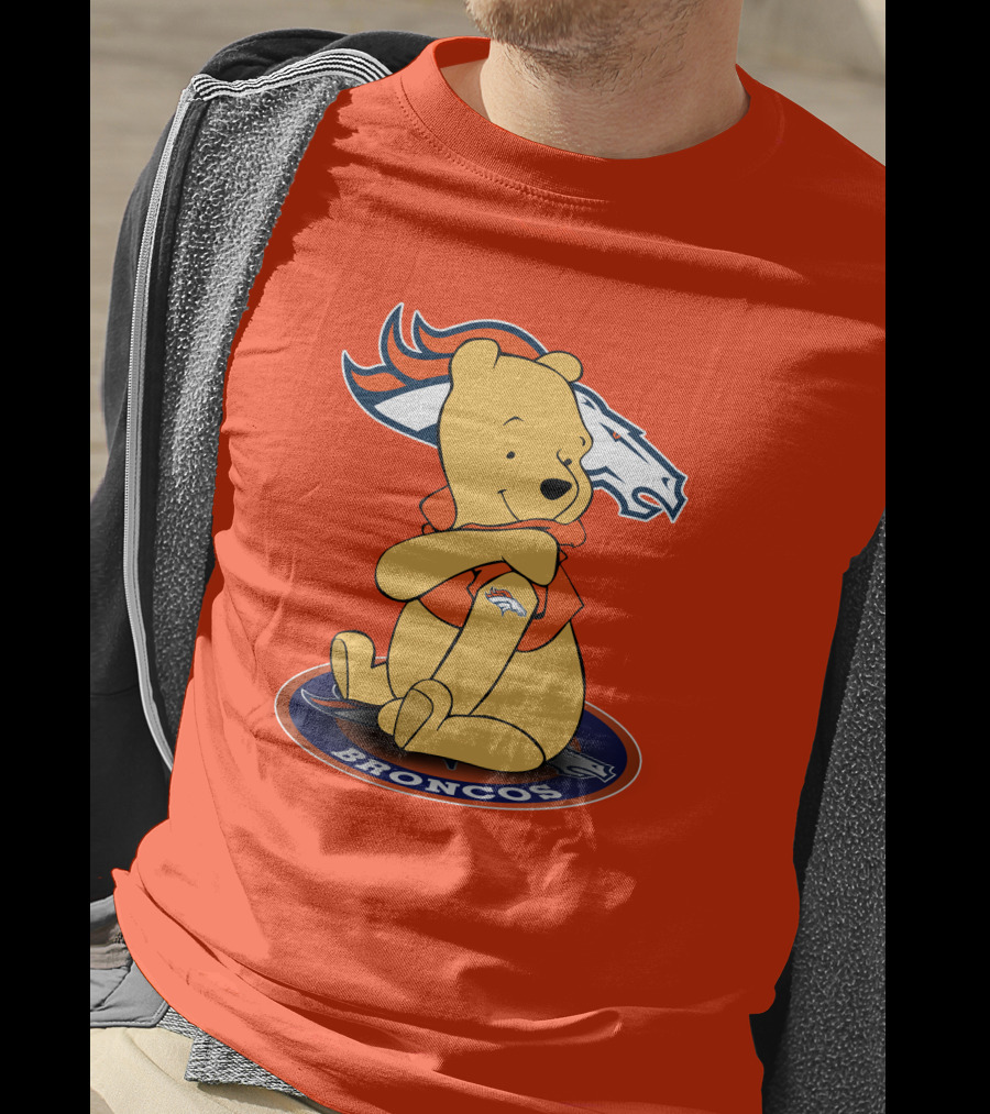 Denver Broncos Winnie The Pooh Football Fan T-Shirt